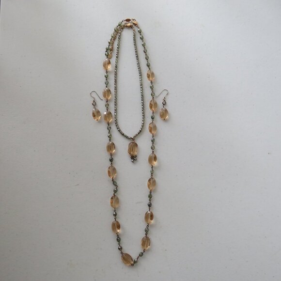 LC Jewelry Set 2 Necklaces and Earrings Women’s Matching Vintage Jewelry Set - Picture 10 of 11